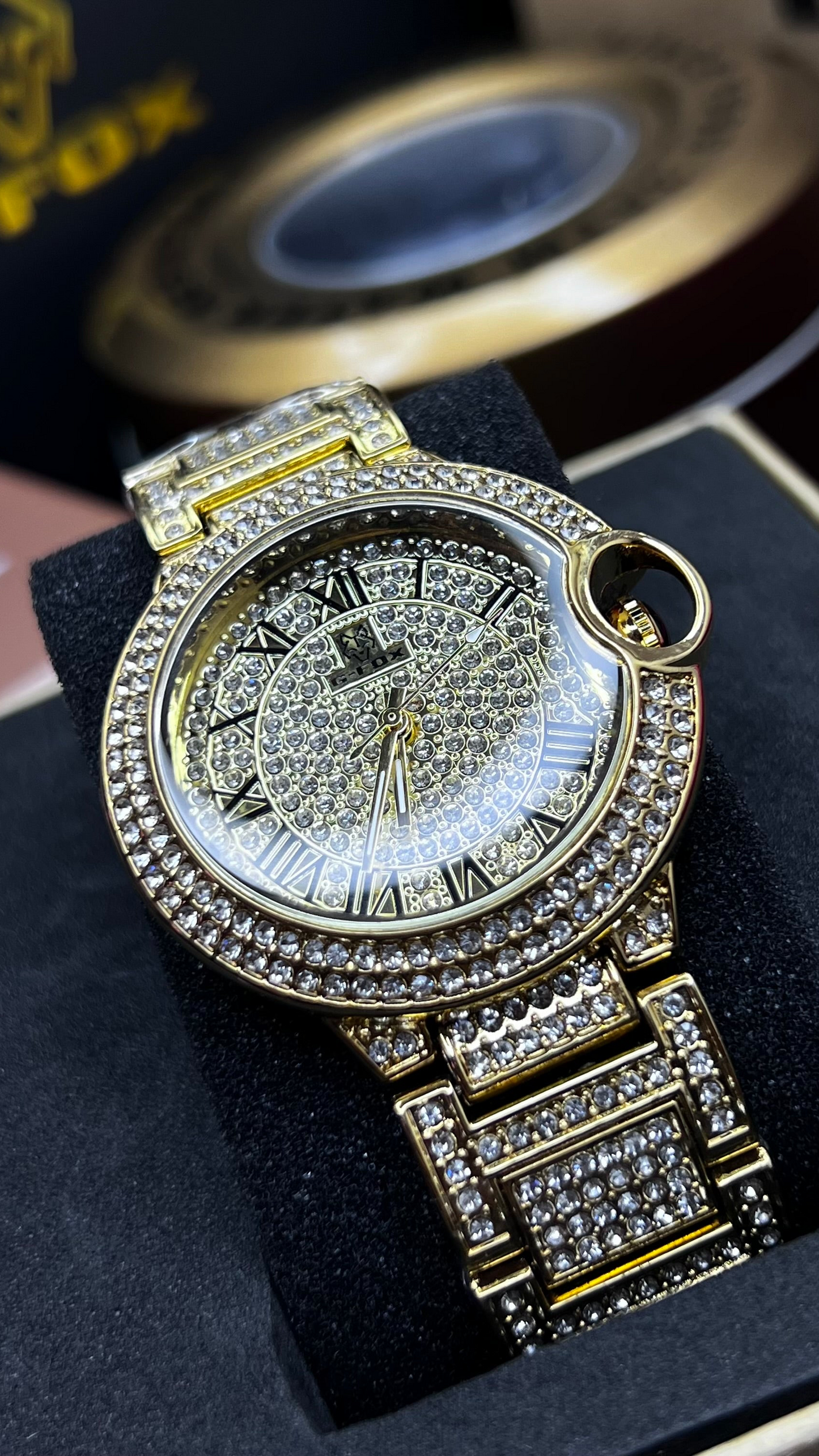 G FOX ORIGINAL x CARTIER PARA DAMA SUMERGIBLE REF-TORBILLON CUBANO-1251-D