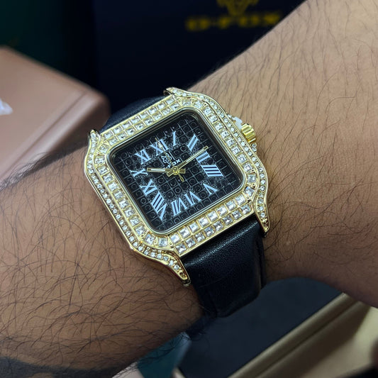G FOX ORIGINAL x CARTIER PARA UNISEX SUMERGIBLE REF-SANTOS CUBANO-1264-NN
