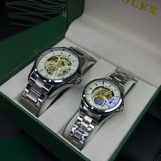 PAREJA RLX AUTOMATICO CORAZON ABIERTO OYSTER REF-P