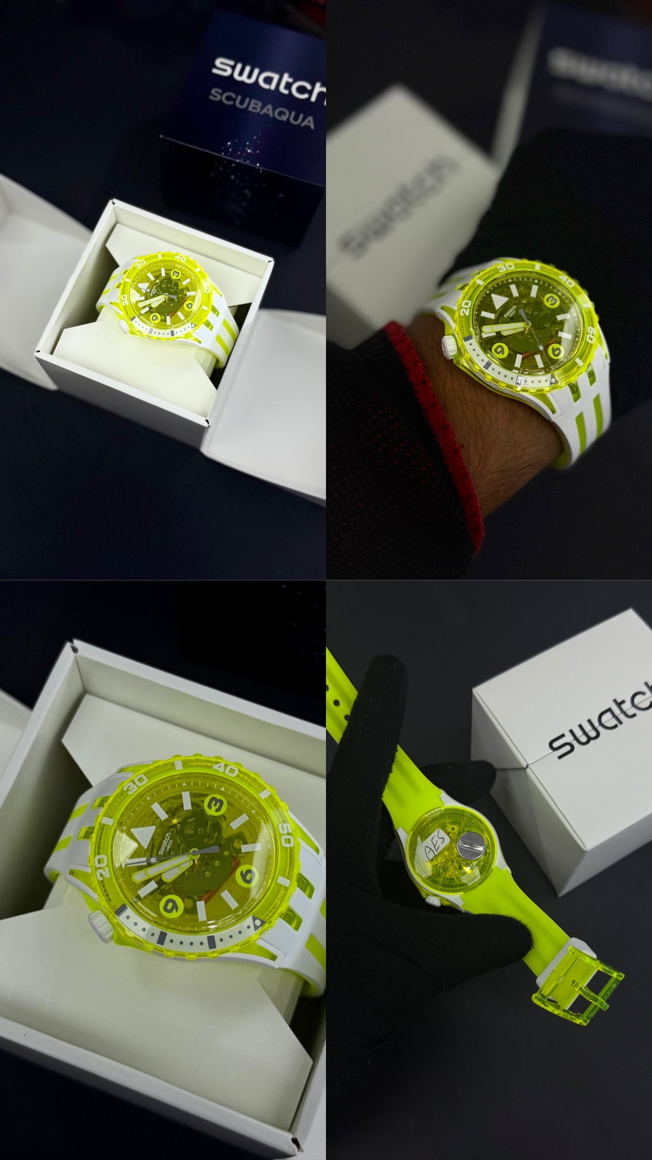 SWATCH ORIGINAL LUXURY SCUBAQUA EGG YOLK PARA HOMBRE REF SSCU09J100