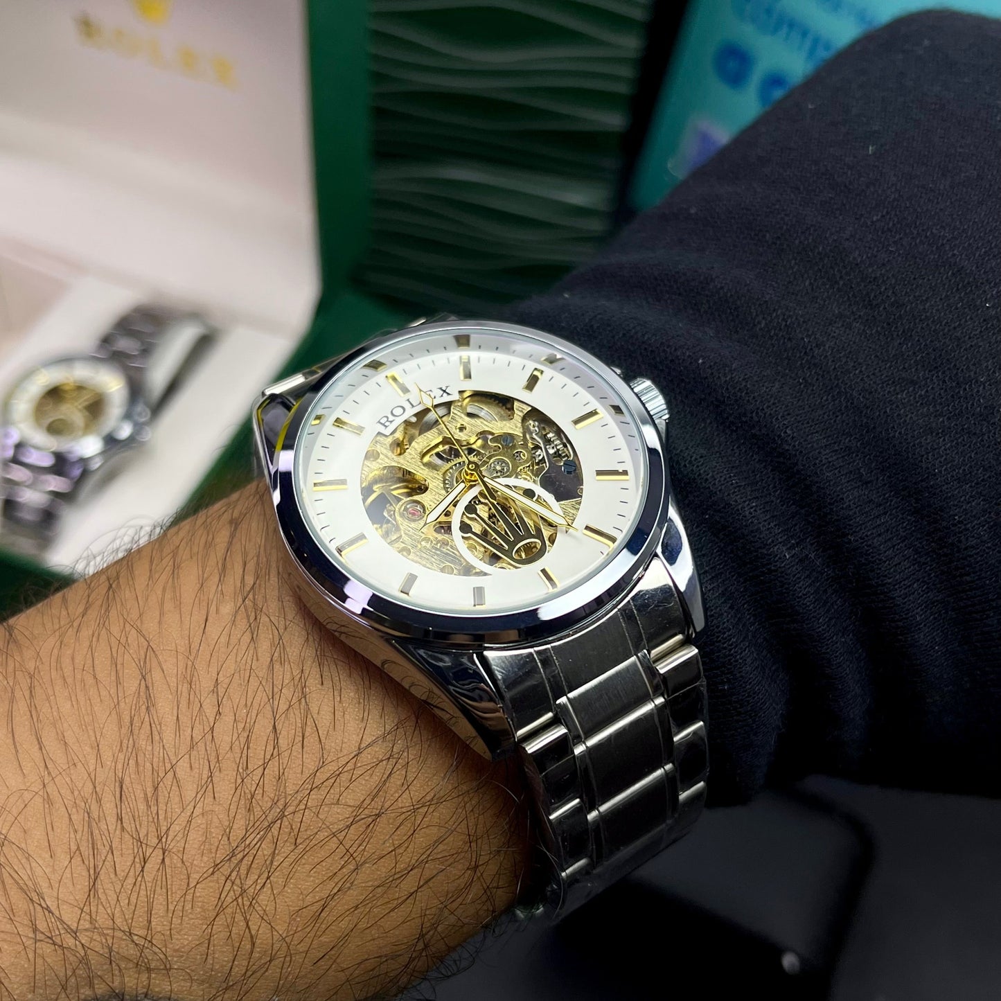 PAREJA RLX AUTOMATICO CORAZON ABIERTO OYSTER REF-P
