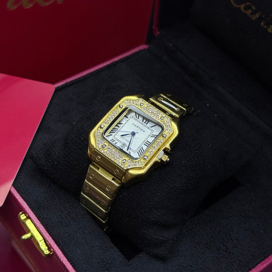 CARTIER SANTOS CUBANO PARA DAMA REF DB