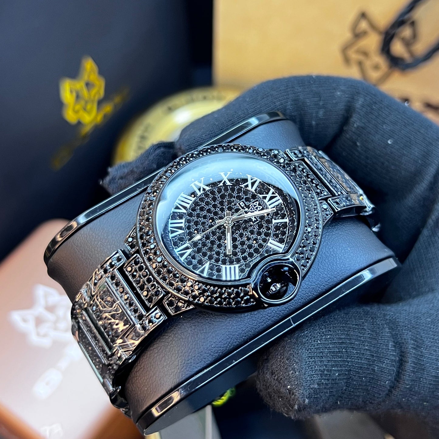 G FOX ORIGINAL x CARTIER PARA HOMBRE SUMERGIBLE  REF-TORBILLON CUBANO-1251-N