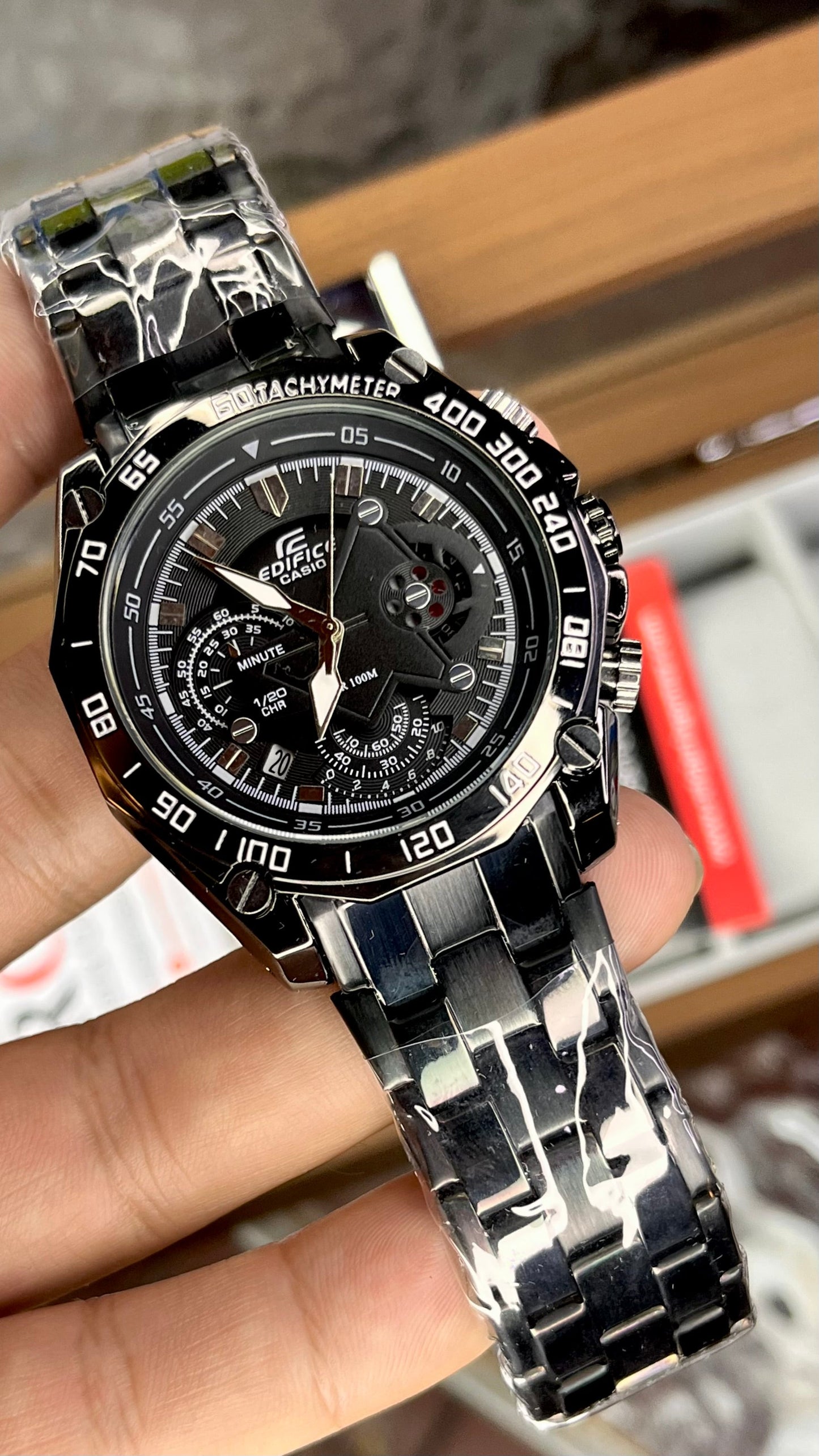 CASIO EDIFICE 550D FUNCIONAL PARA HOMBRE REF-N
