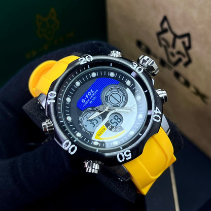 G FOX ORIGINAL DOBLE HORA POR INVICTA SUMERGIBLE PARA HOMBRE REF-1976G2-A