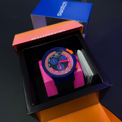 SWATCH ORIGINAL LUXURY BIG BOLD NEON PARA HOMBRE REF SB06N102