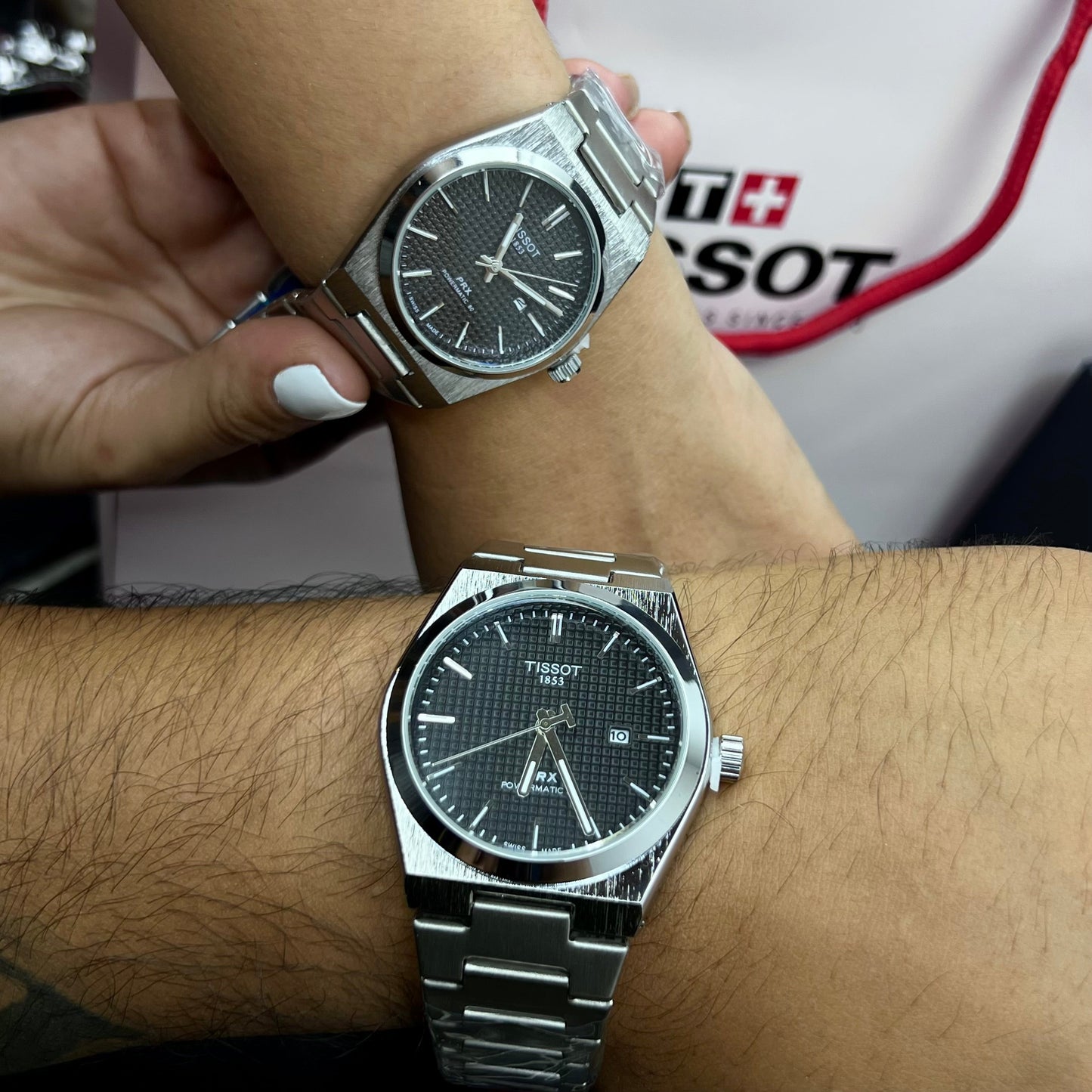 PAREJA DE TISSOT PRX REF-PN