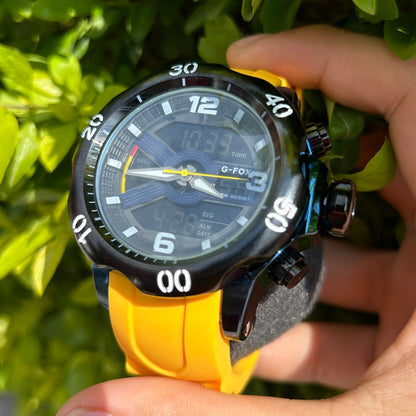 G FOX ORIGINAL DOBLE HORA POR INVICTA SUMERGIBLE PARA HOMBRE REF-1976G1-A