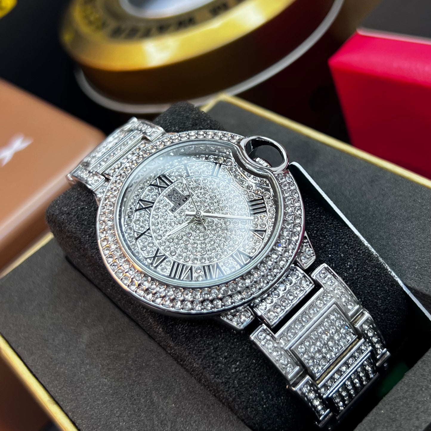 G FOX ORIGINAL x CARTIER PARA HOMBRE  SUMERGIBLE  REF-TORBILLON CUBANO-1251-P