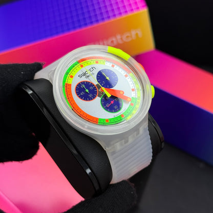SWATCH ORIGINAL LUXURY NEON JELLY PARA HOMBRE REF SCK104