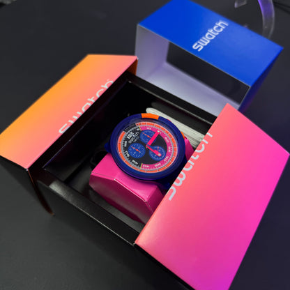 SWATCH ORIGINAL LUXURY BIG BOLD NEON PARA HOMBRE REF SB06N102