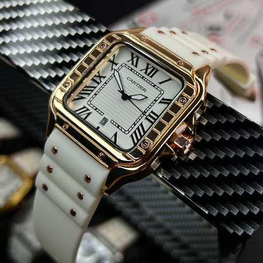 CARTIER DO´SANTOS PARA HOMBRE REF-GOMA-BORB