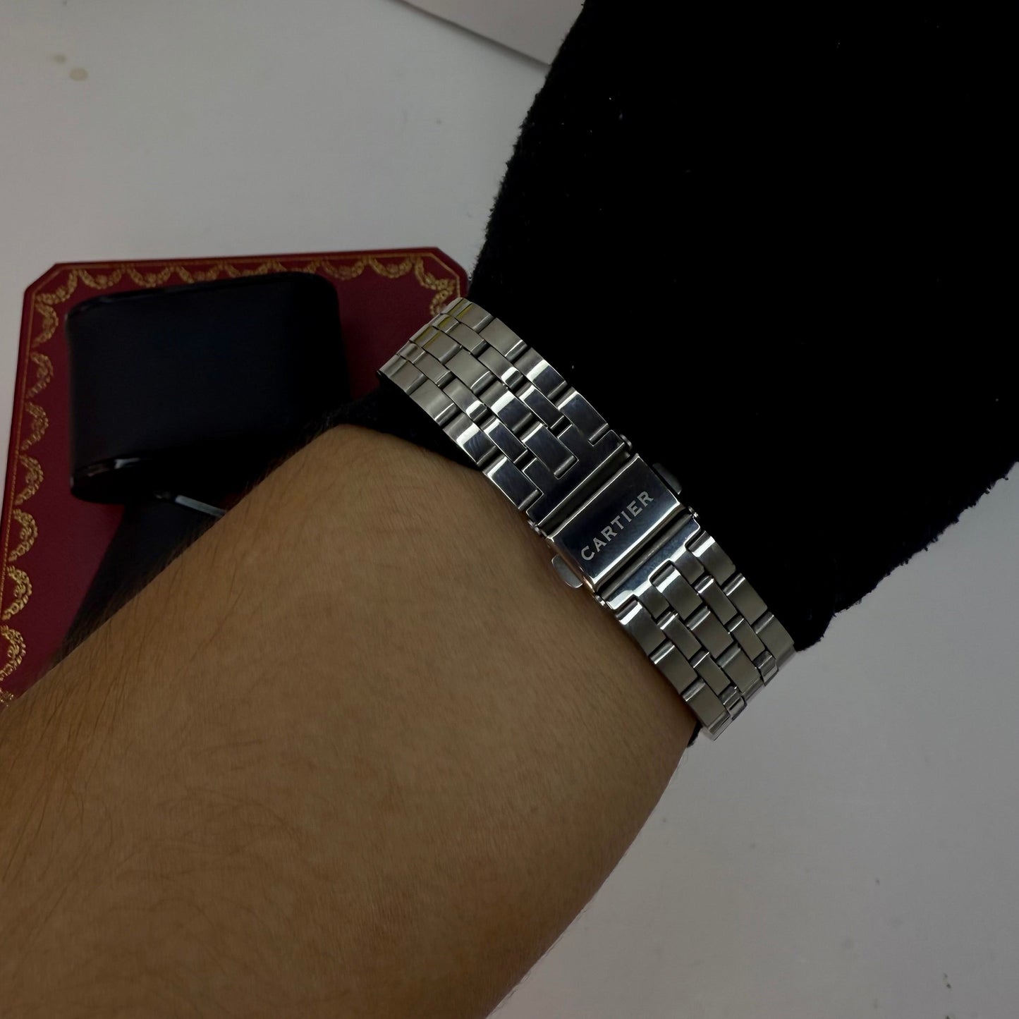 CARTIER DO SANTOS TRIZADO PARA DAMA REF-PN