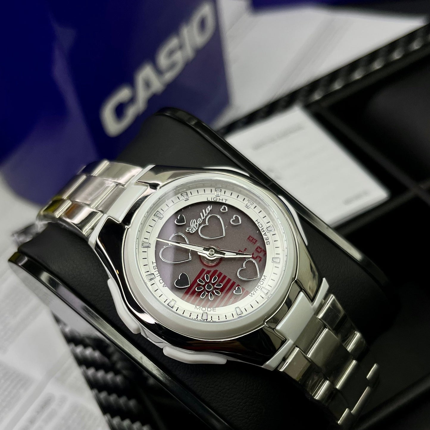 CASIO DOBLE HORA PARA DAMA REF-PB