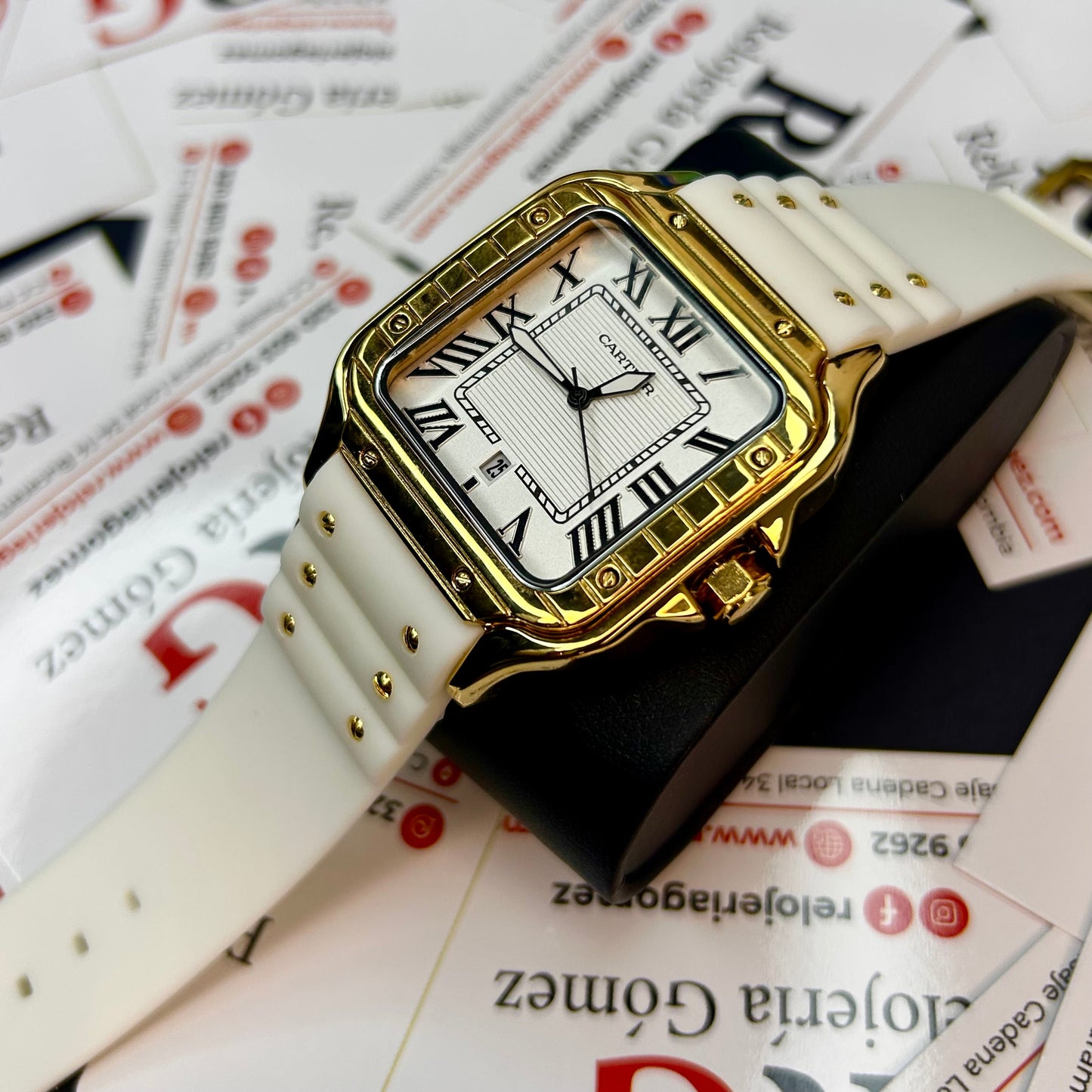 CARTIER DO´SANTOS PARA HOMBRE REF-GOMA- BDB