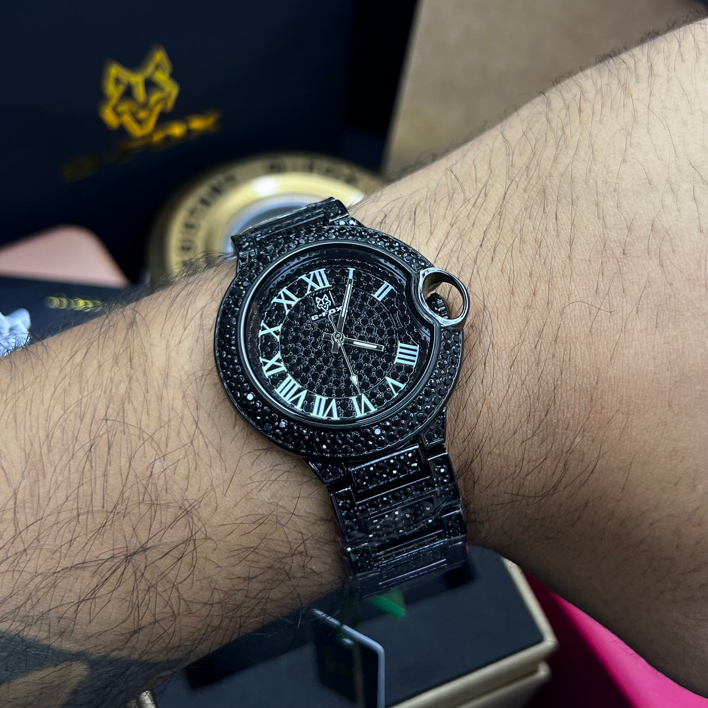 G FOX ORIGINAL x CARTIER PARA HOMBRE SUMERGIBLE  REF-TORBILLON CUBANO-1251-N