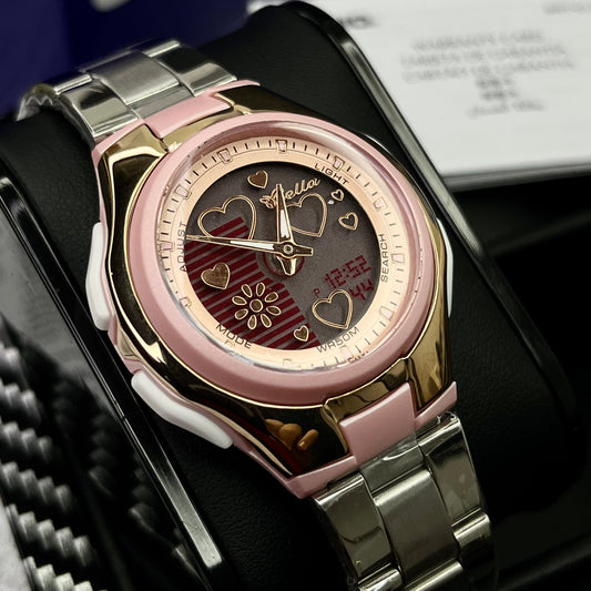 CASIO DOBLE HORA PARA DAMA REF-PR