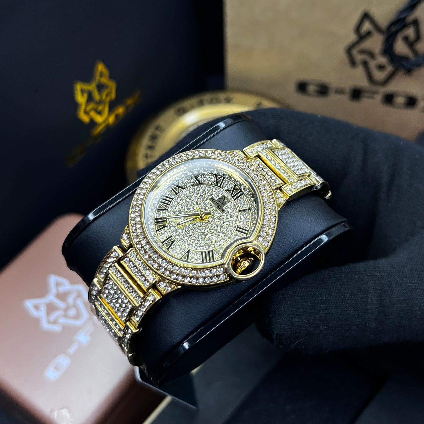 G FOX ORIGINAL x CARTIER PARA DAMA SUMERGIBLE  REF-TORBILLON CUBANO-1251-D