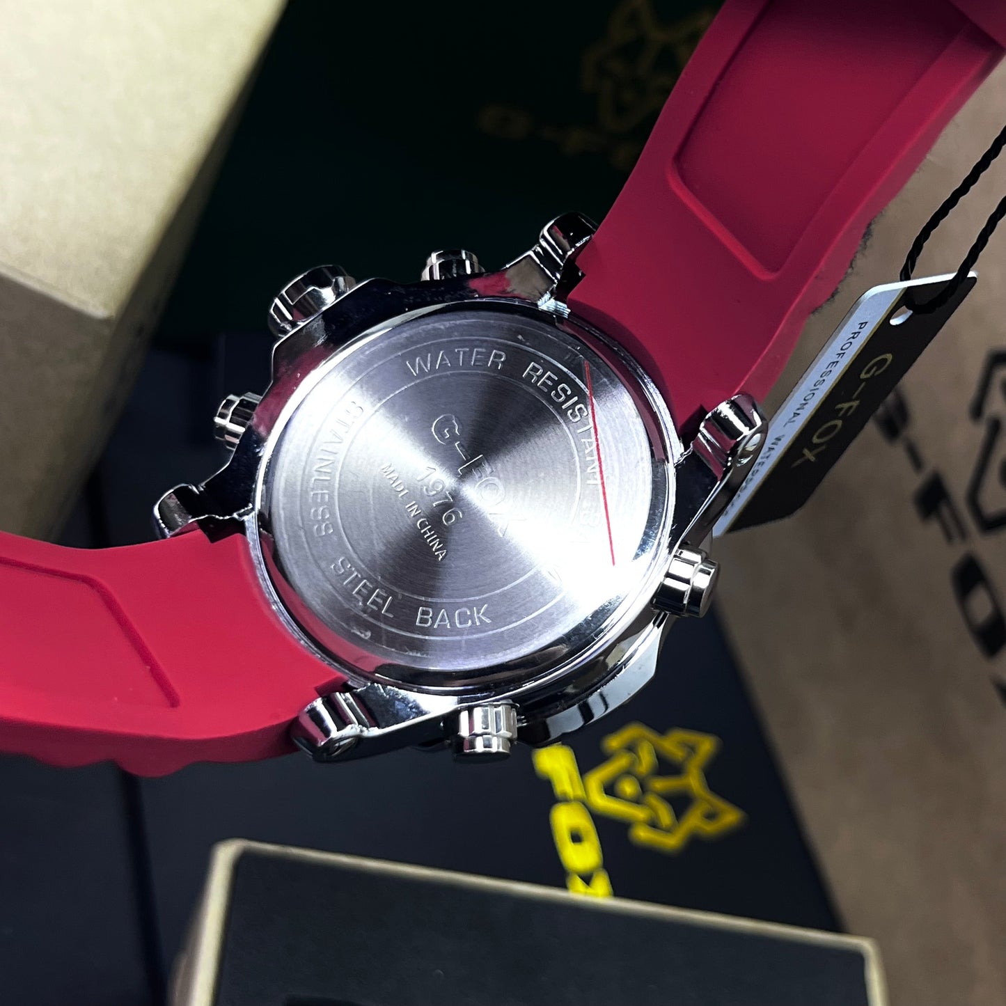 G FOX ORIGINAL DOBLE HORA POR INVICTA SUMERGIBLE PARA HOMBRE REF-1976G1-R