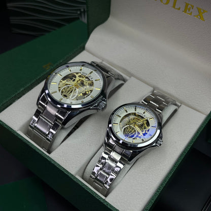 PAREJA RLX AUTOMATICO CORAZON ABIERTO OYSTER  REF-P