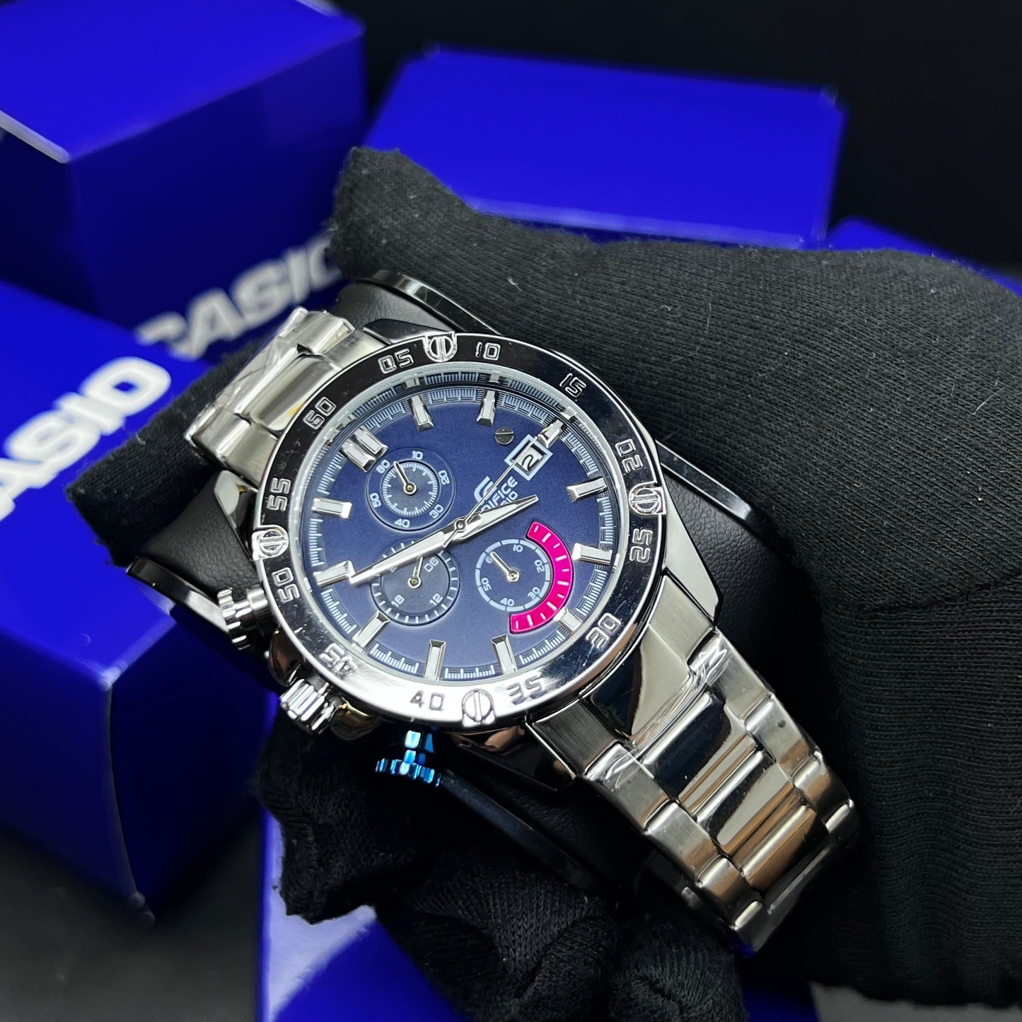 CASIO EDIFICE EFR 558  FUNCIONAL PARA HOMBRE REF-PA1
