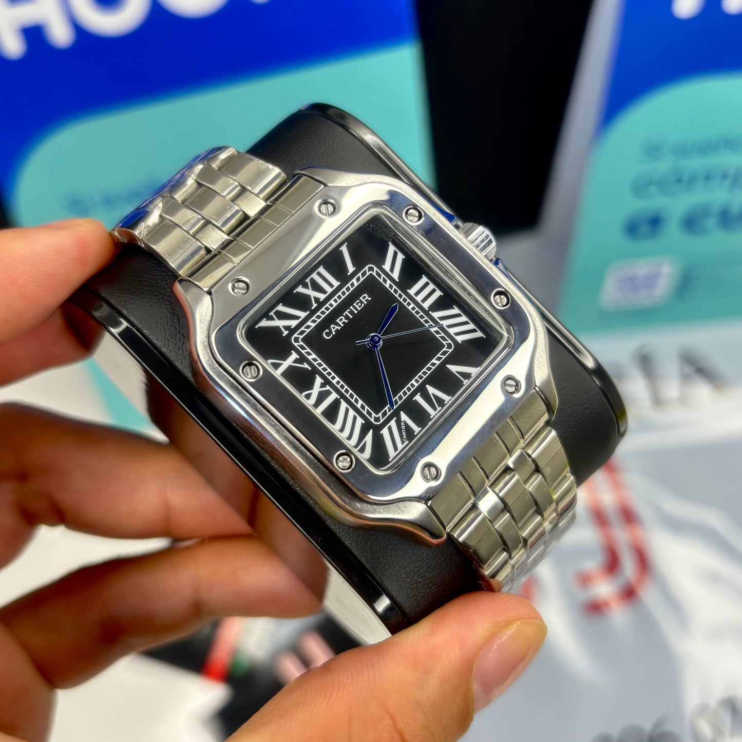 CARTIER DO SANTOS TRIZADO PARA DAMA REF-PN