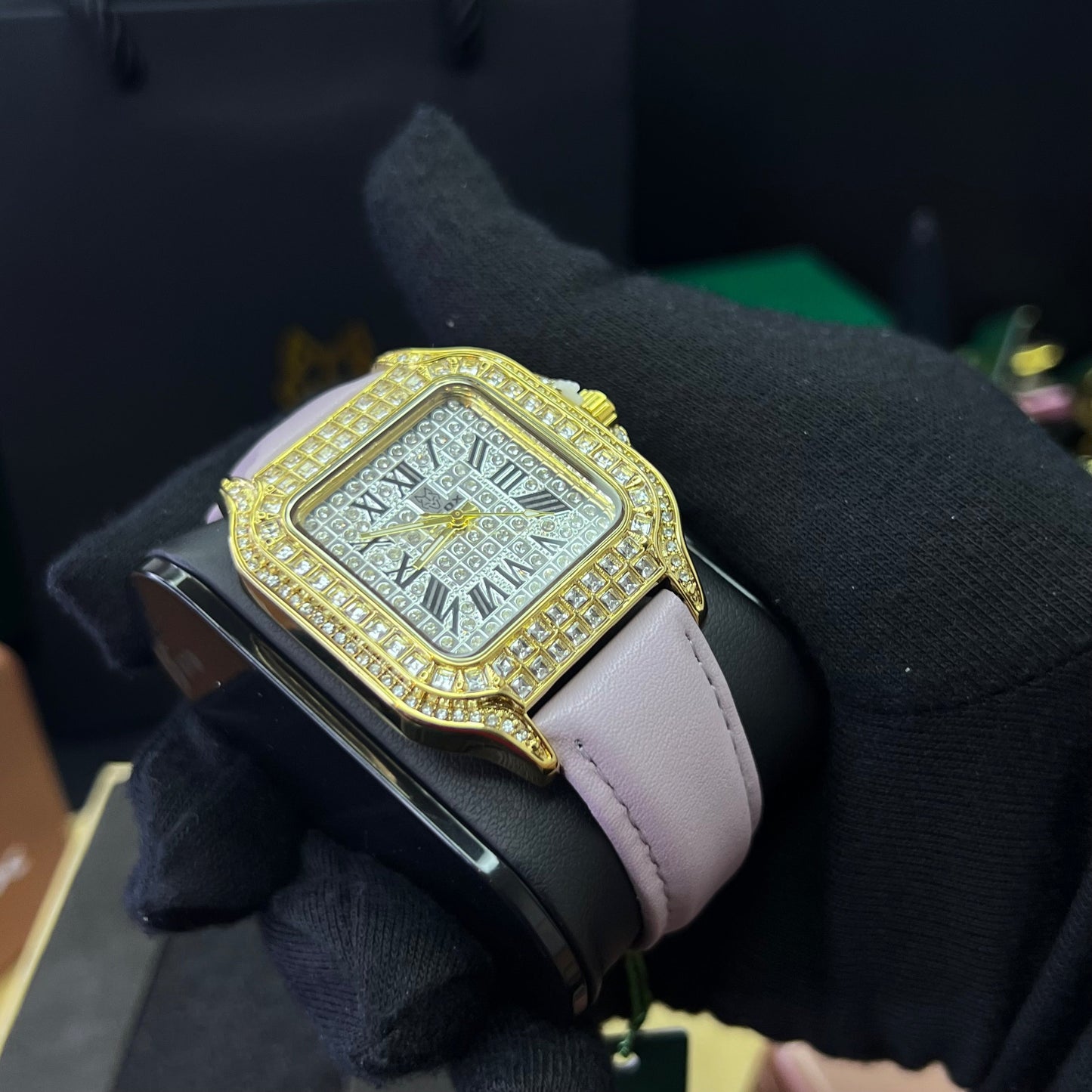 G FOX ORIGINAL x CARTIER PARA DAMA SUMERGIBLE  REF-SANTOS CUBANO-1264-M