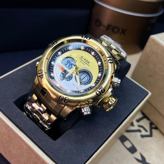 G FOX ORIGINAL DOBLE HORA POR INVICTA SUMERGIBLE PARA HOMBRE REF-1976-DD
