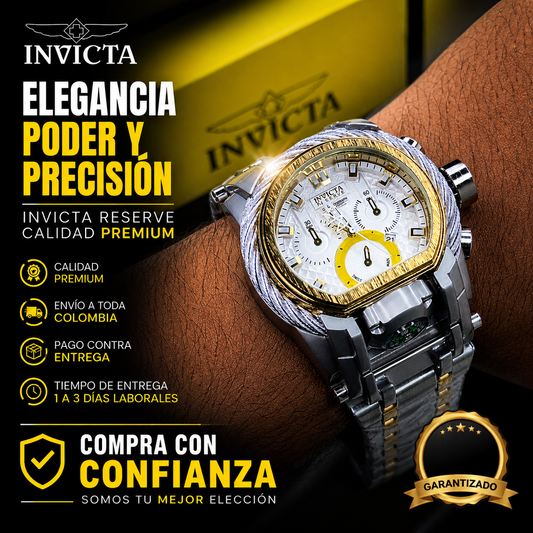 INVICTA BOLT ZEUS GUAYA ACERO PARA HOMBRE REF-BB