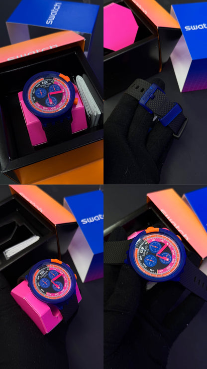 SWATCH ORIGINAL LUXURY BIG BOLD NEON PARA HOMBRE REF SB06N102