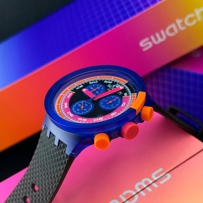 SWATCH ORIGINAL LUXURY BIG BOLD NEON PARA HOMBRE REF SB06N102