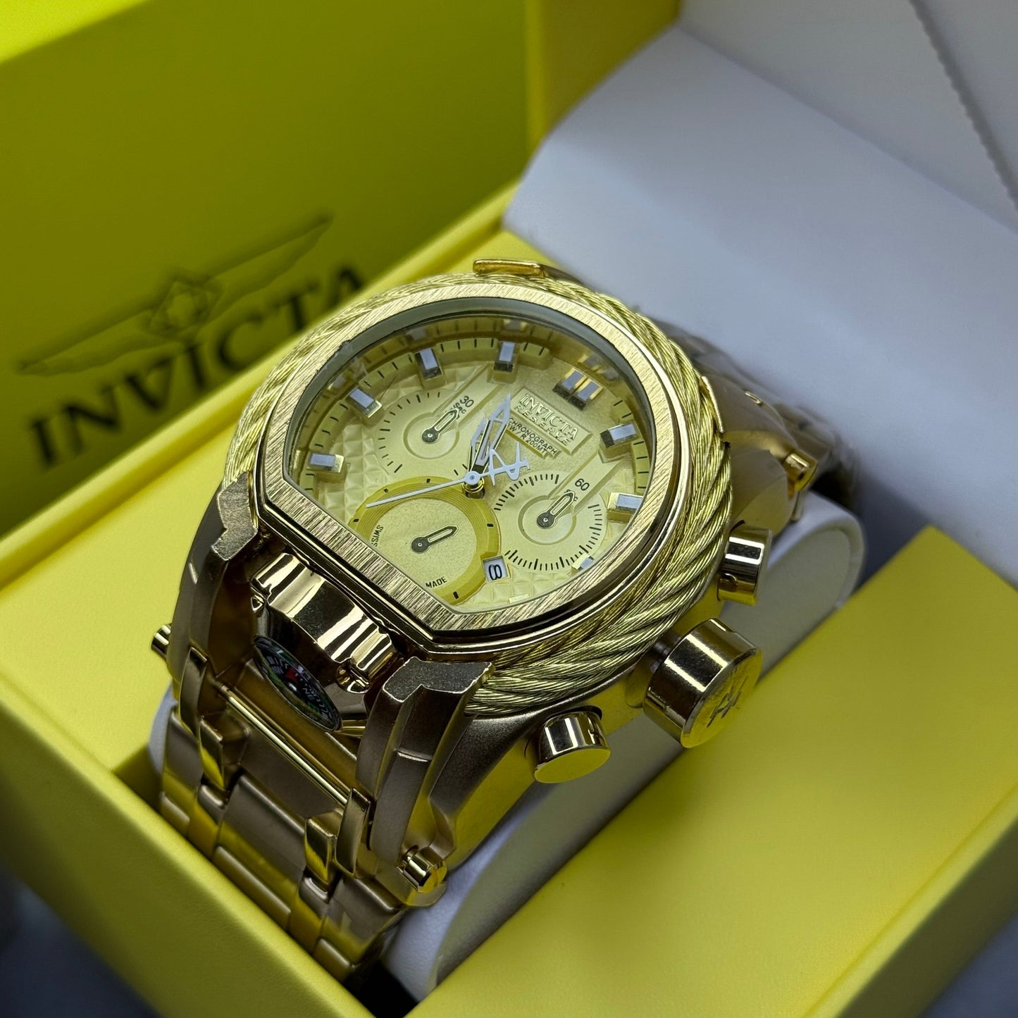 INVICTA BOLT ZEUS GUAYA ACERO PARA HOMBRE REF-DD