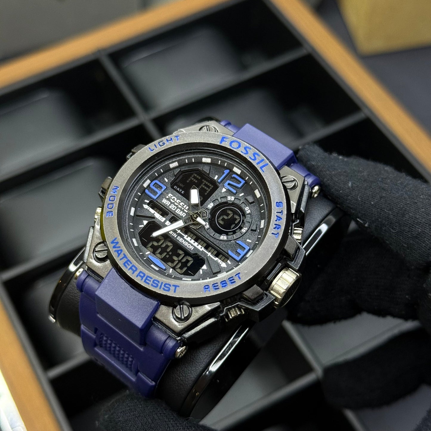 FOSSIL X G-SHOCK DOBLE HORA PARA HOMBRE REF-AN