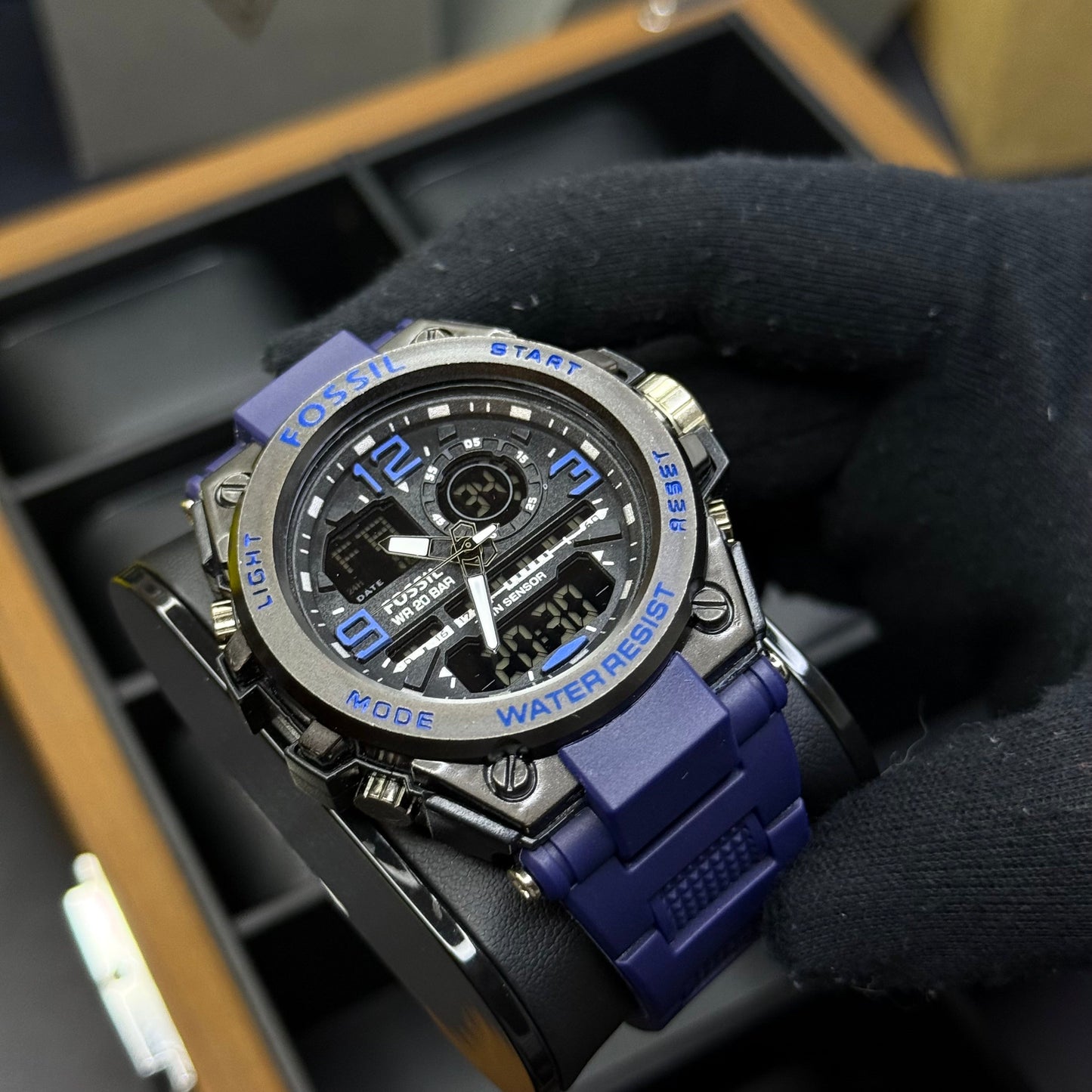 FOSSIL X G-SHOCK DOBLE HORA PARA HOMBRE REF-AN