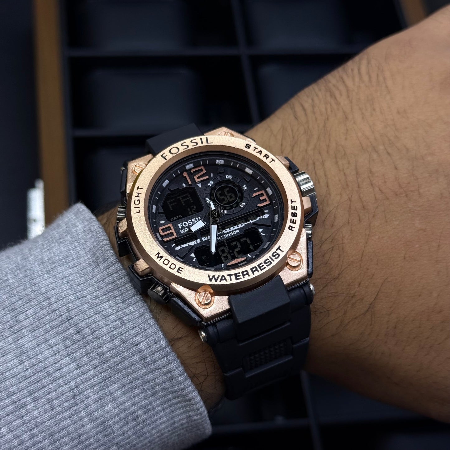 FOSSIL X G-SHOCK DOBLE HORA PARA HOMBRE REF-NR