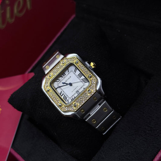 CARTIER SANTOS CUBANO  PARA DAMA REF BB
