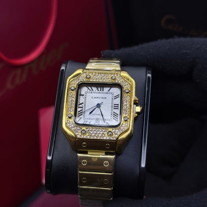 CARTIER SANTOS CUBANO  PARA DAMA REF DB