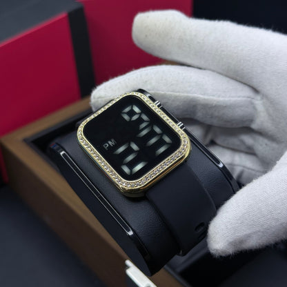 RELOJ DIGITAL ESTILO CUBANO PARA DAMA REF-NDN